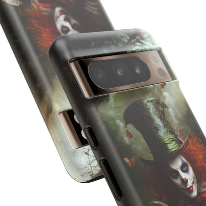 Mad Hatter Gothic Fantasy Phone Case - Dark Wonderland Design for iPhone, Samsung Galaxy, and Google Pixel Devices