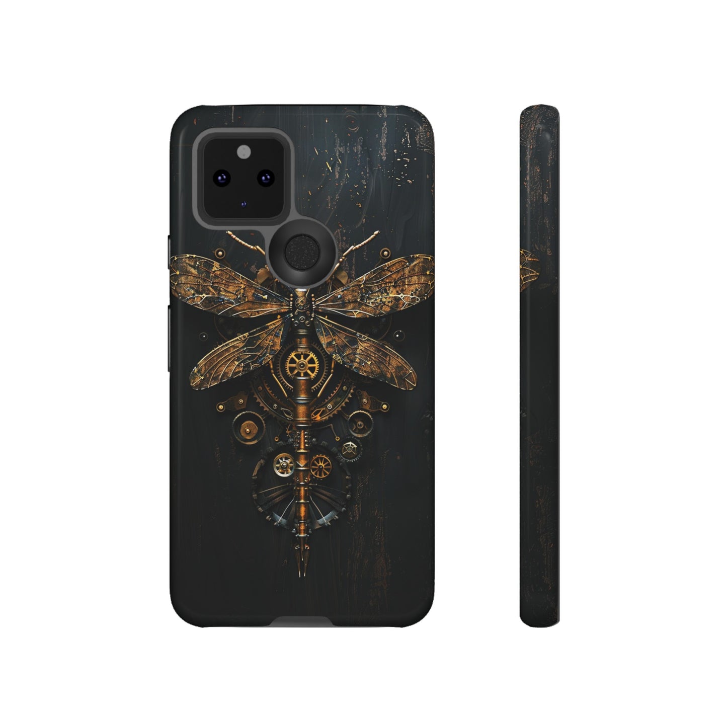 Steampunk Dragonfly Phone Case - Intricate Gear Design for iPhone, Samsung Galaxy, Google Pixel Devices