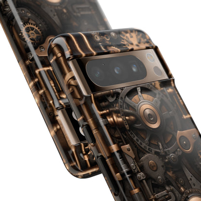 Steampunk Machine Phone Case – Victorian Gears Design for iPhone, Samsung Galaxy, and Google Pixel Devices