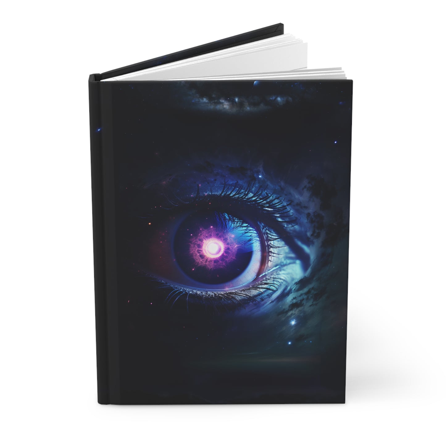 The All-Seeing Eye Hardcover Notebook – Cosmic Design Journal for Creative Writing and Mystical Reflections