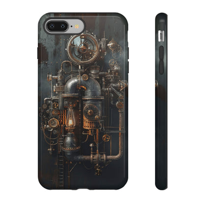 Steampunk Machine #2 Phone Case - Intricate Industrial Design for iPhone, Samsung Galaxy, Google Pixel Devices, Victorian Design Gears