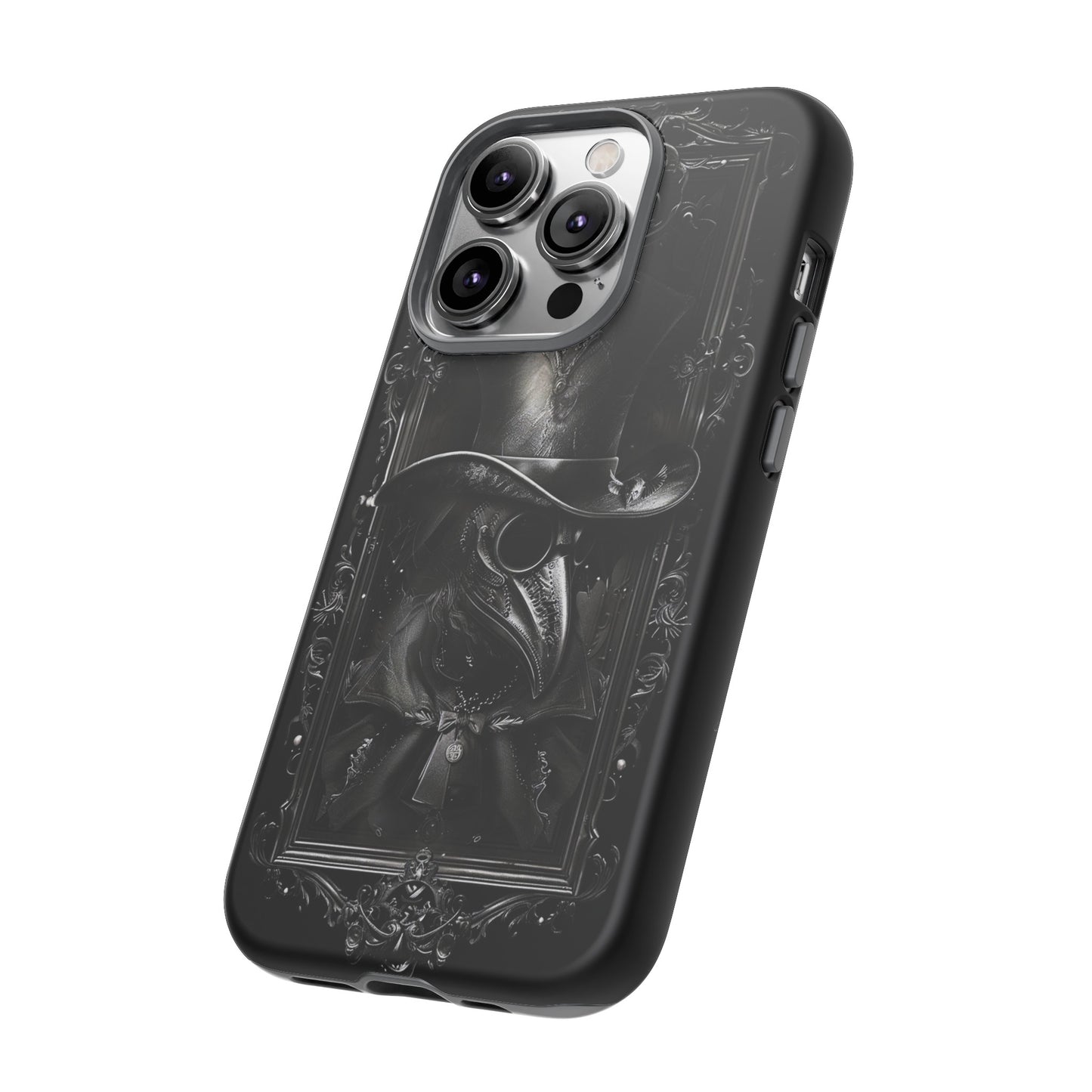 Gothic Plague Doctor Phone Case - Mysterious and Dark Design for iPhone, Samsung Galaxy, and Google Pixel Devices