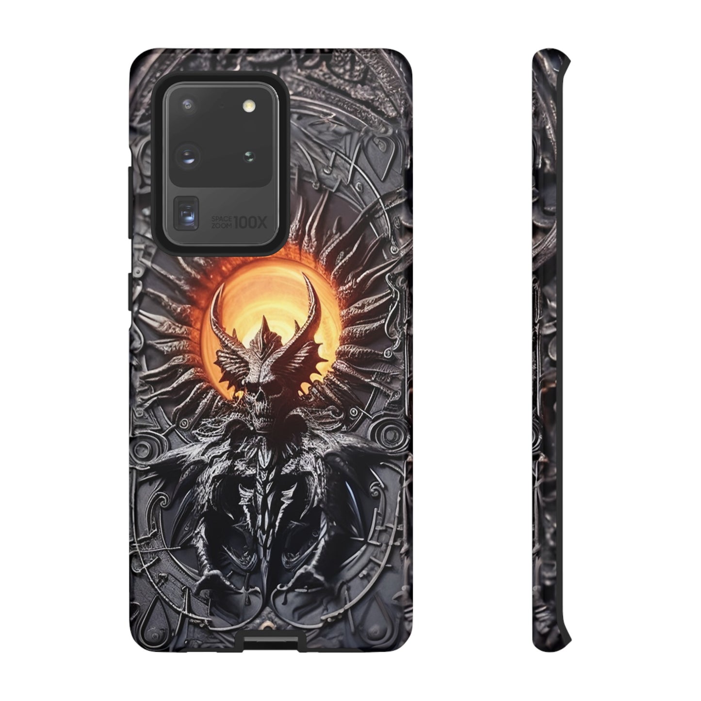 Skeletal Demonic King Phone Case – Ornate Gothic Design for iPhone, Samsung Galaxy, and Google Pixel Devices