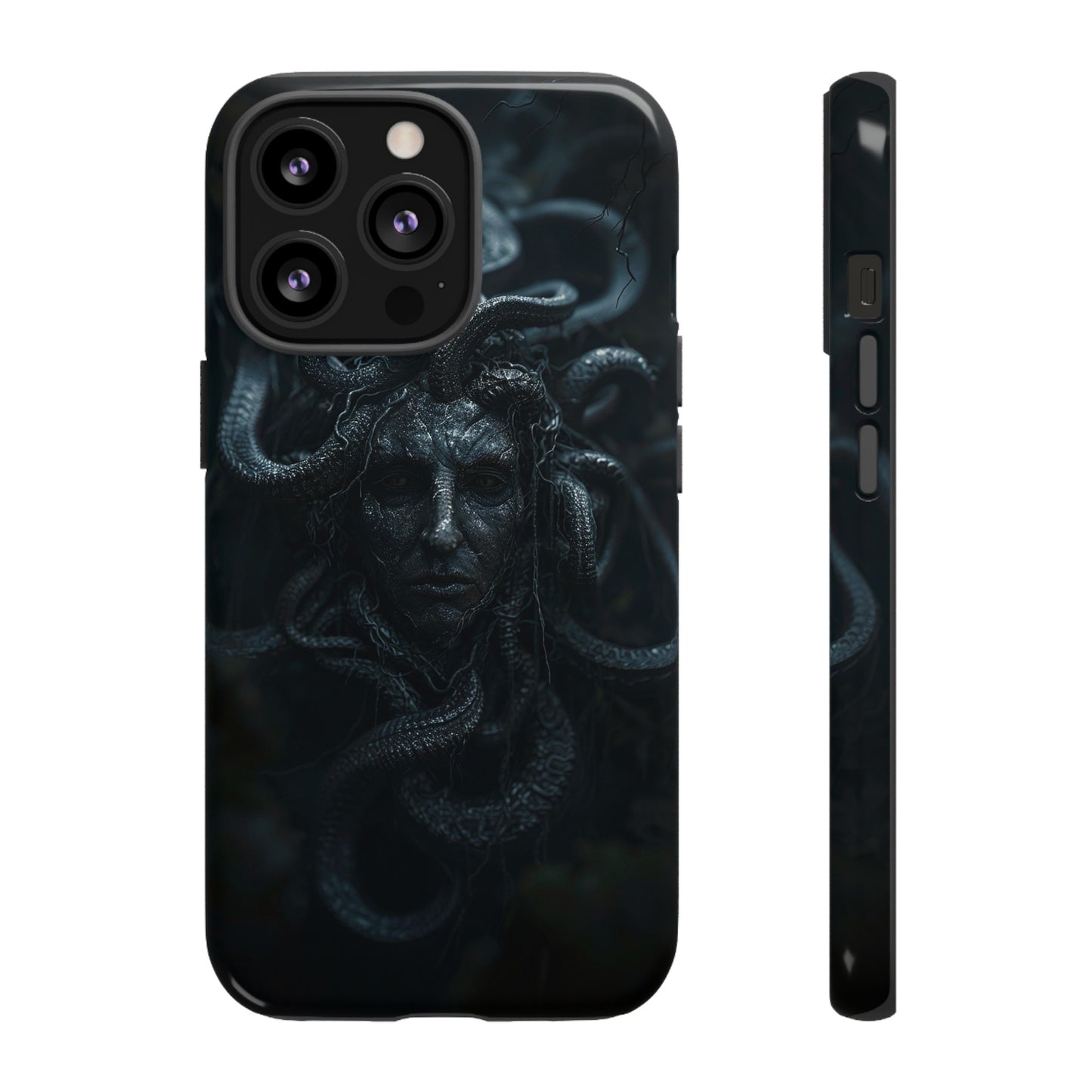 Medusa's Gaze Phone Case - Dark Mythological Design for iPhone and Samsung Galaxy Devices