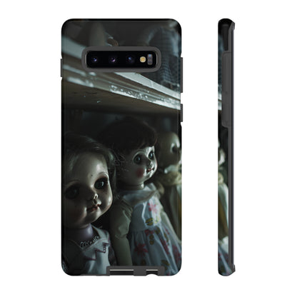 Creepy Dolls Phone Case – Eerie Vintage Doll Design for iPhone, Samsung Galaxy, and Google Pixel Devices