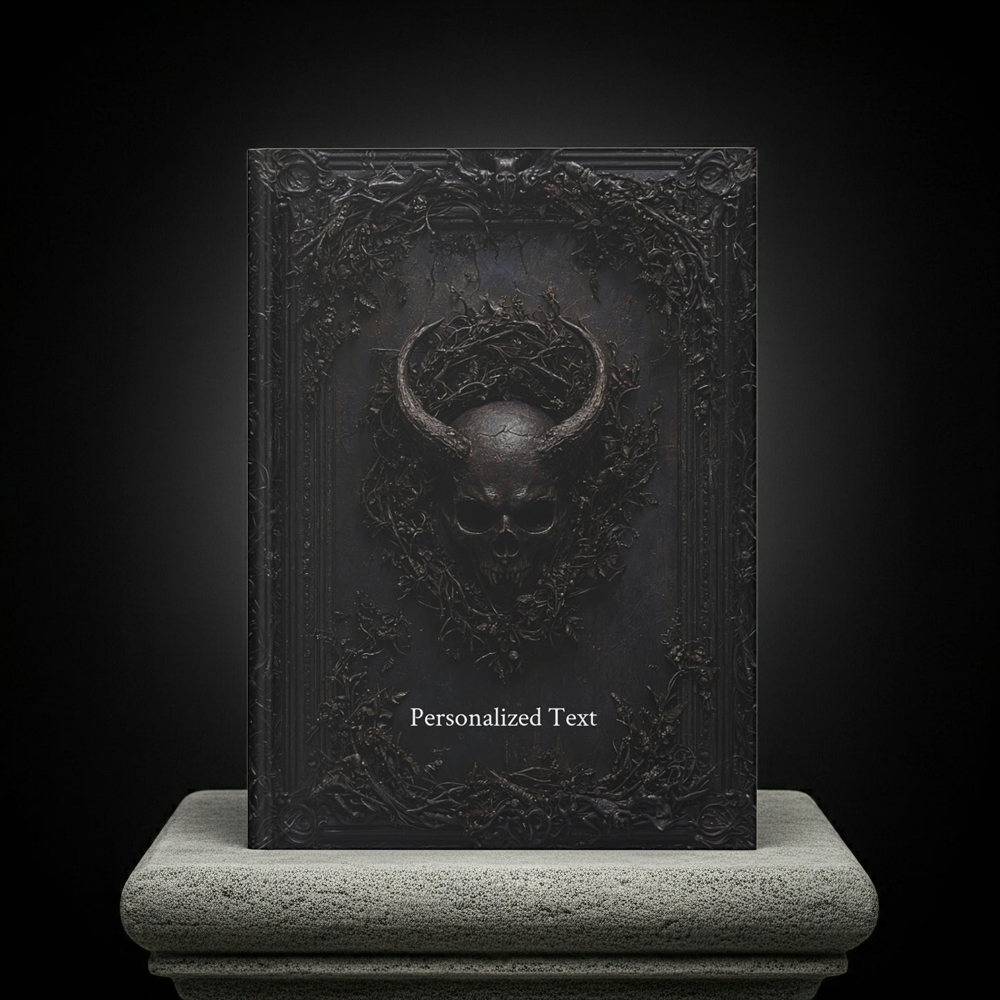Gothic Demon Skull Journal - Dark Fantasy Hardcover Notebook for Writers