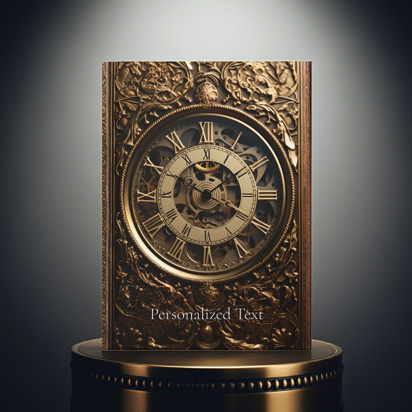 Book of Time Hardcover Notebook – Steampunk Clock Design Journal for Writing and Sketching