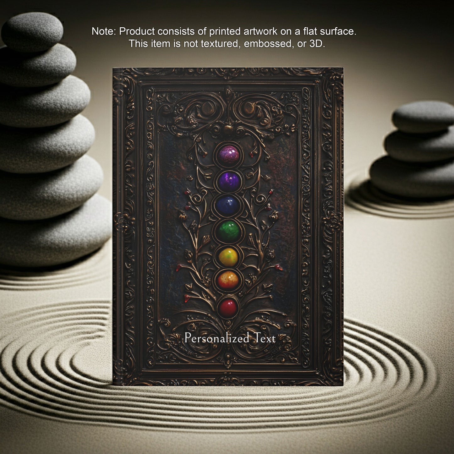 Chakra Stones Hardcover Notebook - Mystical Journal for Spiritual Writing