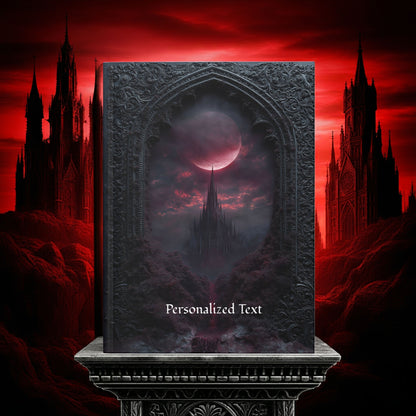 Gothic Vampire Castle Journal - Dark Fantasy Notebook with Optional Personalized Text