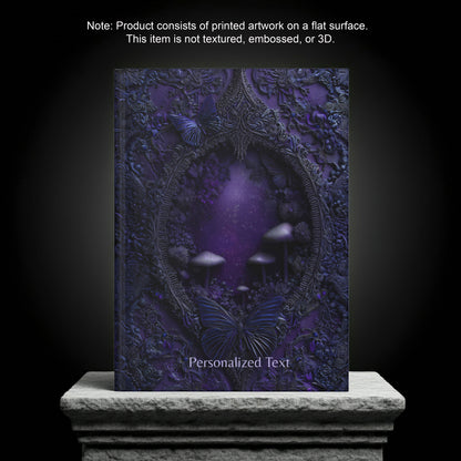 Enchanted Butterfly Forest Journal - Gothic Fantasy Notebook with Optional Personalized Text