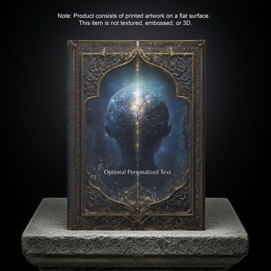 Cosmic Mind Gothic Journal - Astral Fantasy Notebook with Optional Personalized Text