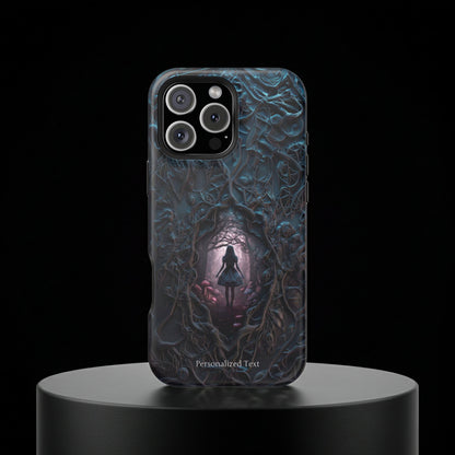 Personalized Dark Enchanted Forest Phone Case – Gothic Fairy Tale Portal Cover for iPhone, Samsung Galaxy & Google Pixel