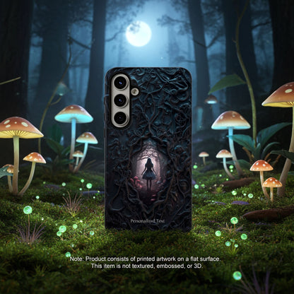 Personalized Dark Enchanted Forest Phone Case – Gothic Fairy Tale Portal Cover for iPhone, Samsung Galaxy & Google Pixel
