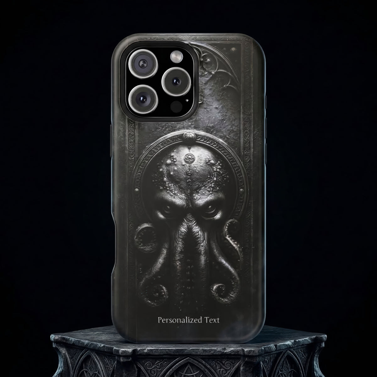Personalized Cthulhu Phone Case, Lovecraftian Cosmic Horror Case, Gothic Eldritch Monster, iPhone Samsung Pixel Case