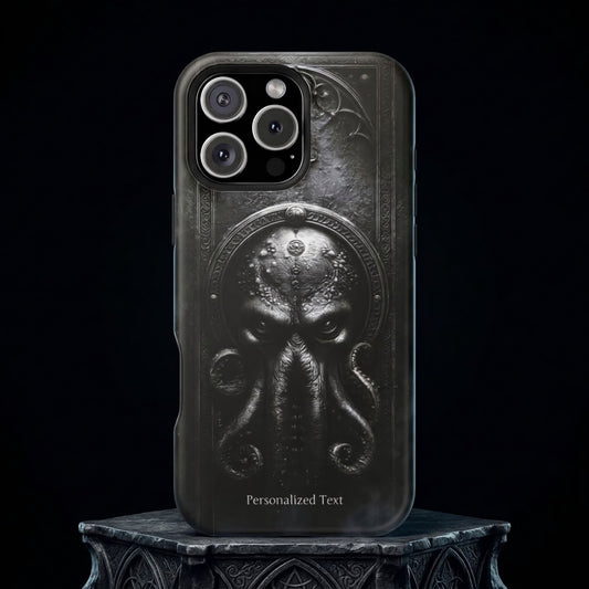 Personalized Cthulhu Phone Case, Lovecraftian Cosmic Horror Case, Gothic Eldritch Monster, iPhone Samsung Pixel Case