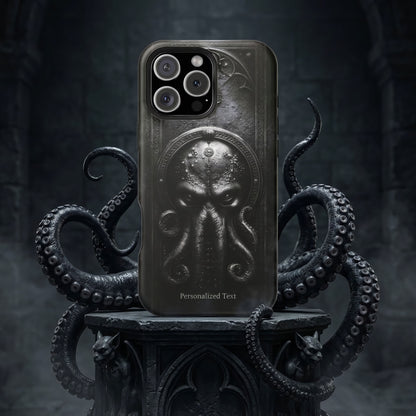 Personalized Cthulhu Phone Case, Lovecraftian Cosmic Horror Case, Gothic Eldritch Monster, iPhone Samsung Pixel Case