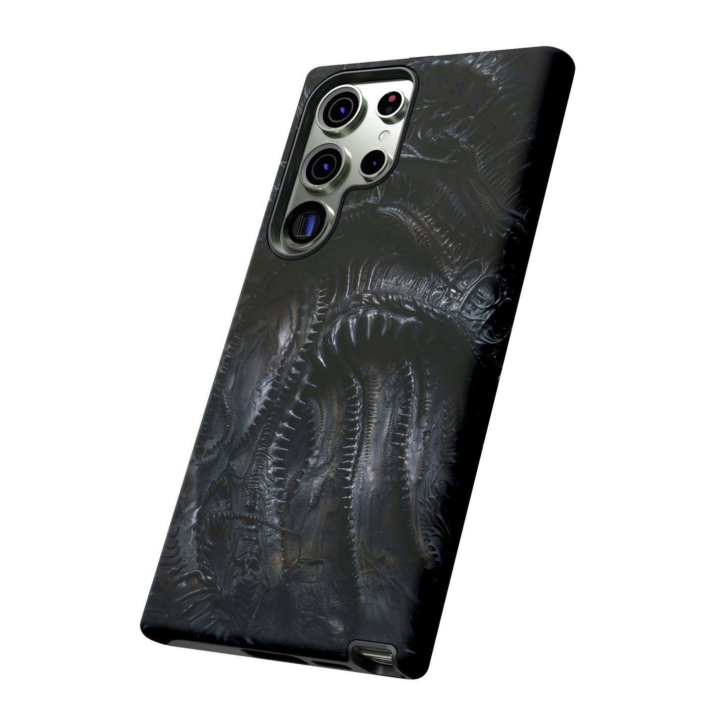 Surreal Biomechanical Phone Case - Gothic Sci-Fi Art for iPhone, Samsung Galaxy, and Google Pixel Devices