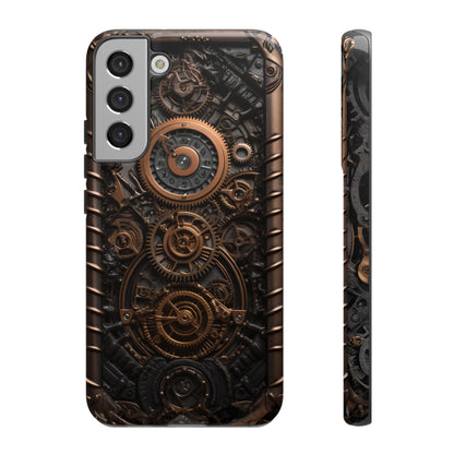 Gearworks 2 Phone Case – Steampunk Victorian Design with Gears and Clockwork for iPhone, Samsung Galaxy, and Google Pixel Devices