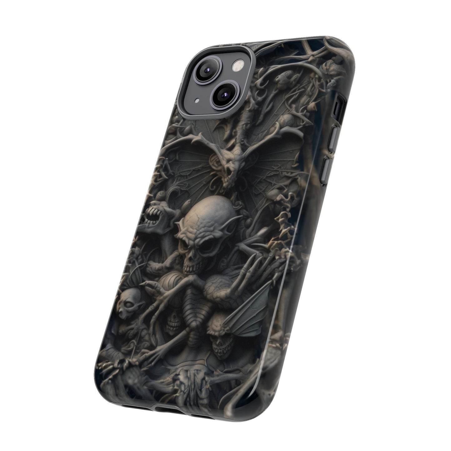 Those Who Dwell Below #1 Phone Case – Intricate Gothic Skeleton Design for iPhone, Samsung Galaxy, Google Pixel Devices