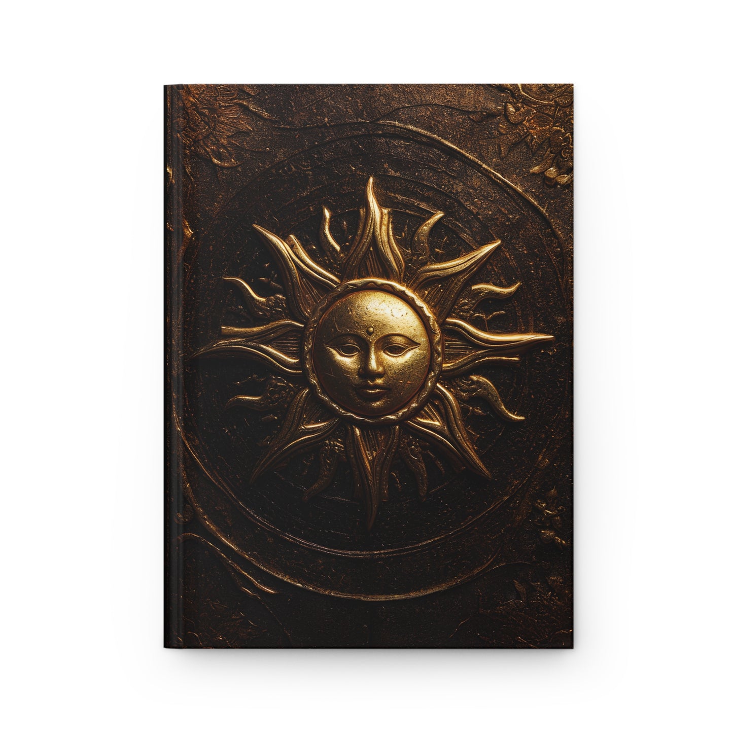 Book of the Sun Hardcover Notebook – Celestial Design Journal for Spell Book of Shadows and Creative Writing