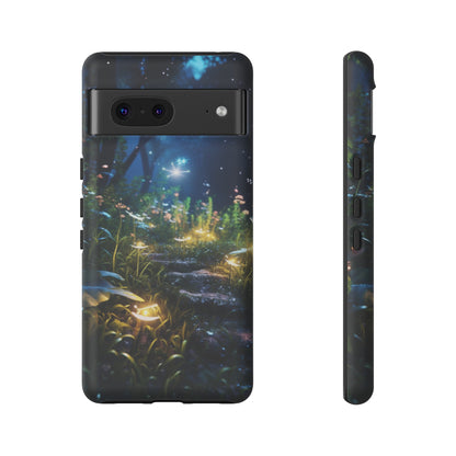 Fireflies in the Forest Tough Phone Case – Enchanting Summer Night Design for iPhone, Samsung Galaxy, and Google Pixel Devices