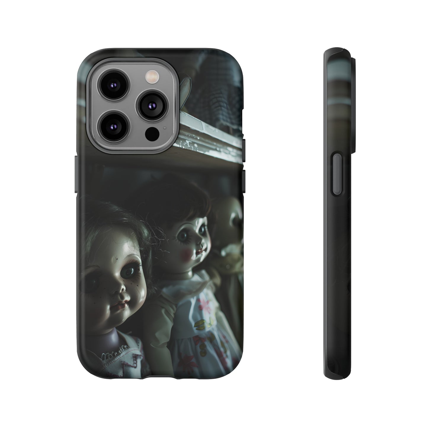 Creepy Dolls Phone Case – Eerie Vintage Doll Design for iPhone, Samsung Galaxy, and Google Pixel Devices