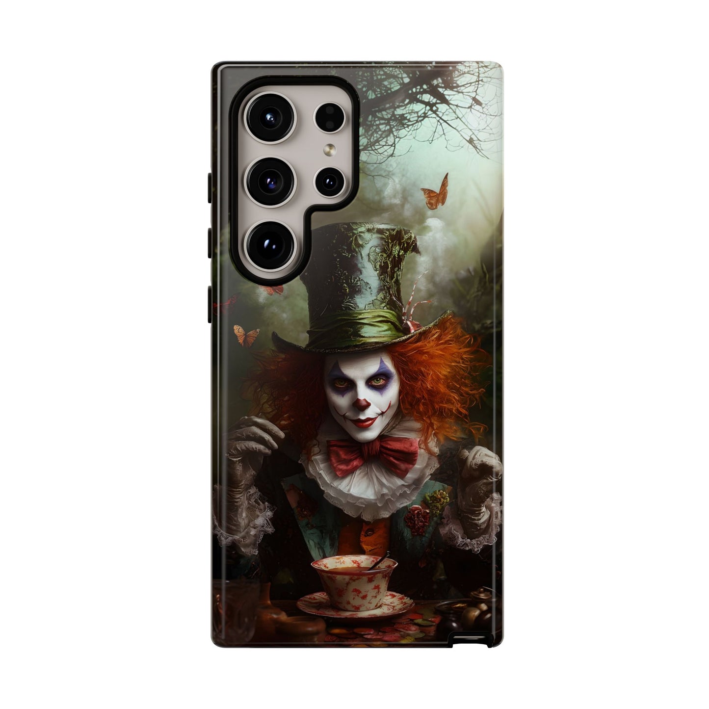 Mad Hatter Gothic Fantasy Phone Case - Dark Wonderland Design for iPhone, Samsung Galaxy, and Google Pixel Devices