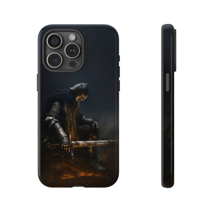 Dark Knight of the Abyss Phone Case - iPhone, Samsung Galaxy, Google Pixel - Epic Medieval Warrior Art, Protective Case, Fantasy Art