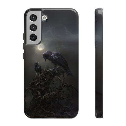 Gothic Raven Phone Case - Dark Crow Art for iPhone, Samsung Galaxy, and Google Pixel Devices