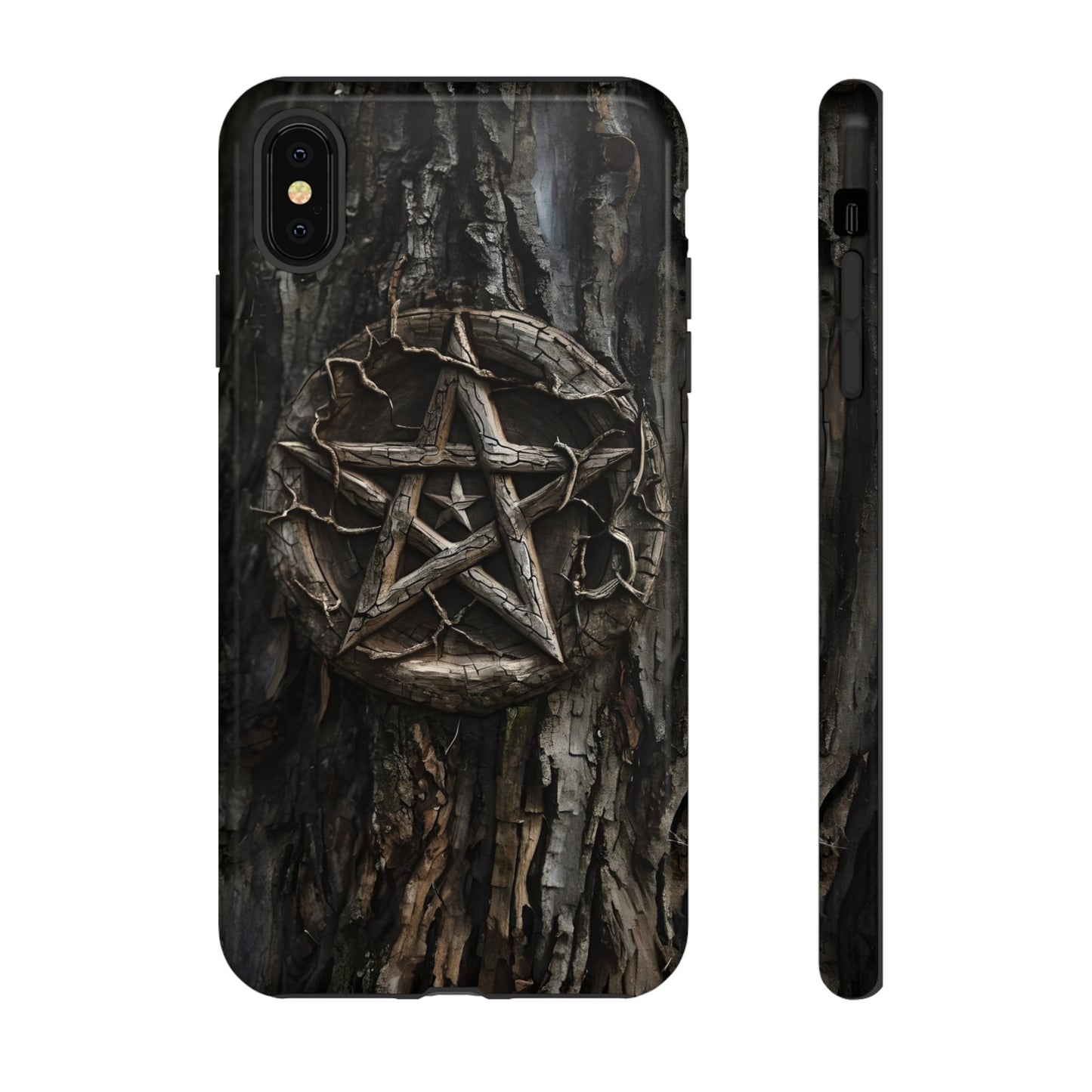 Pentacle Tree Phone Case – Wiccan Nature Magic Design for iPhone, Samsung Galaxy, and Google Pixel Devices