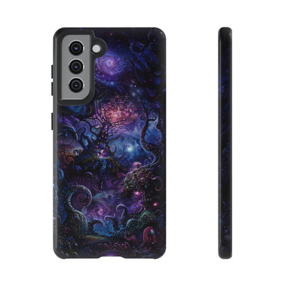 Trippy Psychedelic Alien Landscape Phone Case - Vibrant Abstract Design for iPhone, Samsung Galaxy and Google Pixel Devices