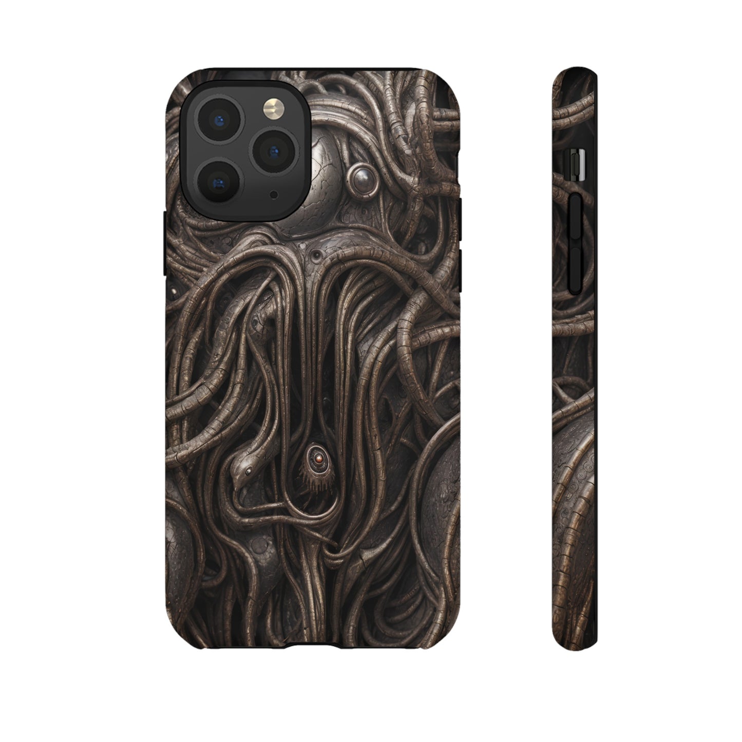 Biomechanical Horror 4 Phone Case – Futuristic Alien Design for iPhone, Samsung Galaxy, and Google Pixel Devices