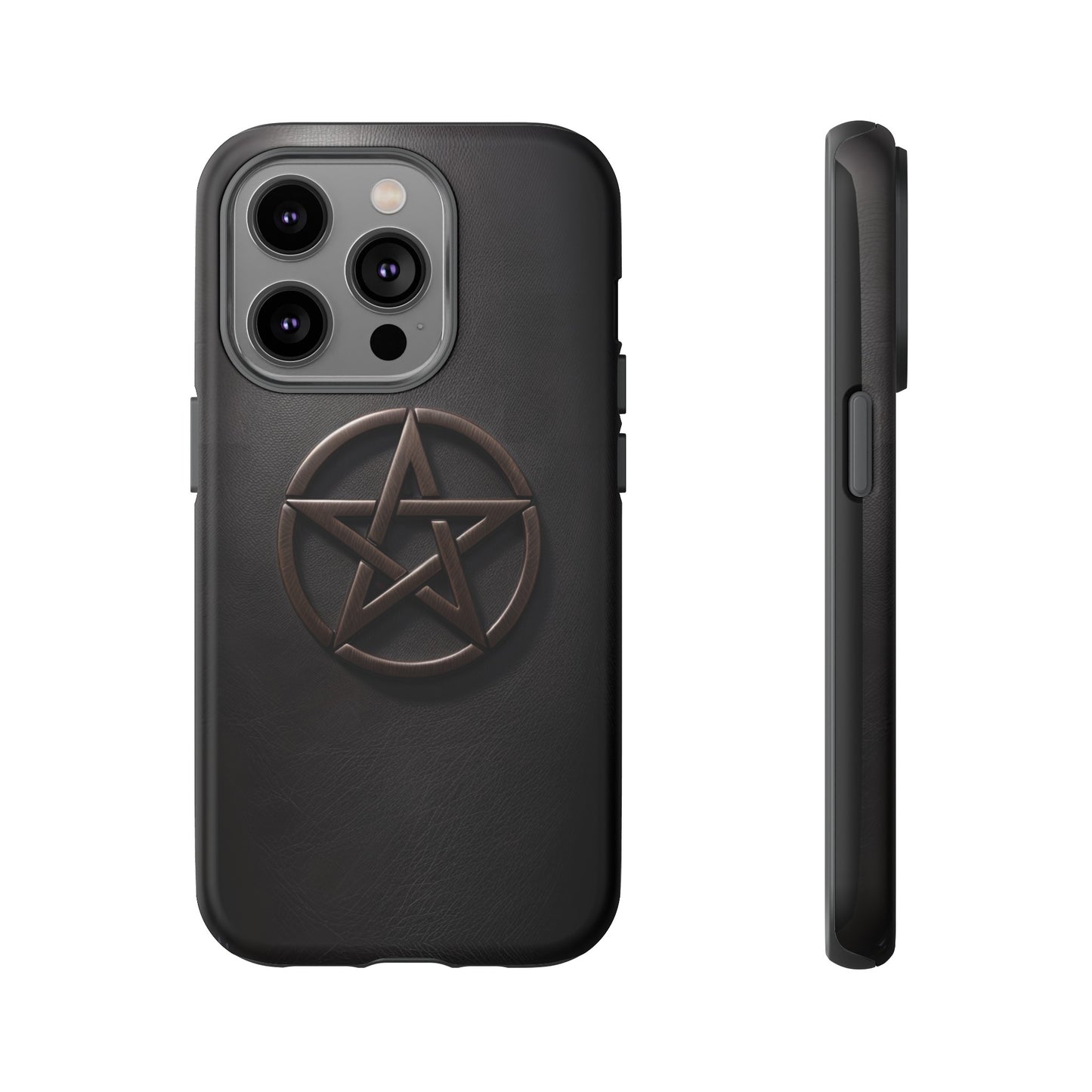 Simple Pentacle Tough Phone Case – Witchcraft Pentagram Design for iPhone, Samsung Galaxy, and Google Pixel Devices