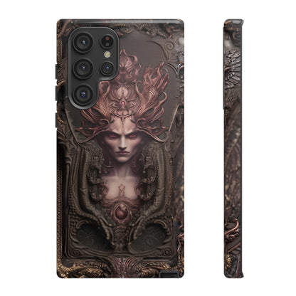 Dark Lilith Phone Case – Horned Hell Horror Design for iPhone, Samsung Galaxy, and Google Pixel Devices