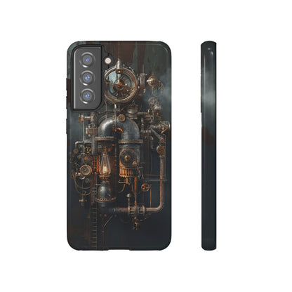 Steampunk Machine #2 Phone Case - Intricate Industrial Design for iPhone, Samsung Galaxy, Google Pixel Devices, Victorian Design Gears