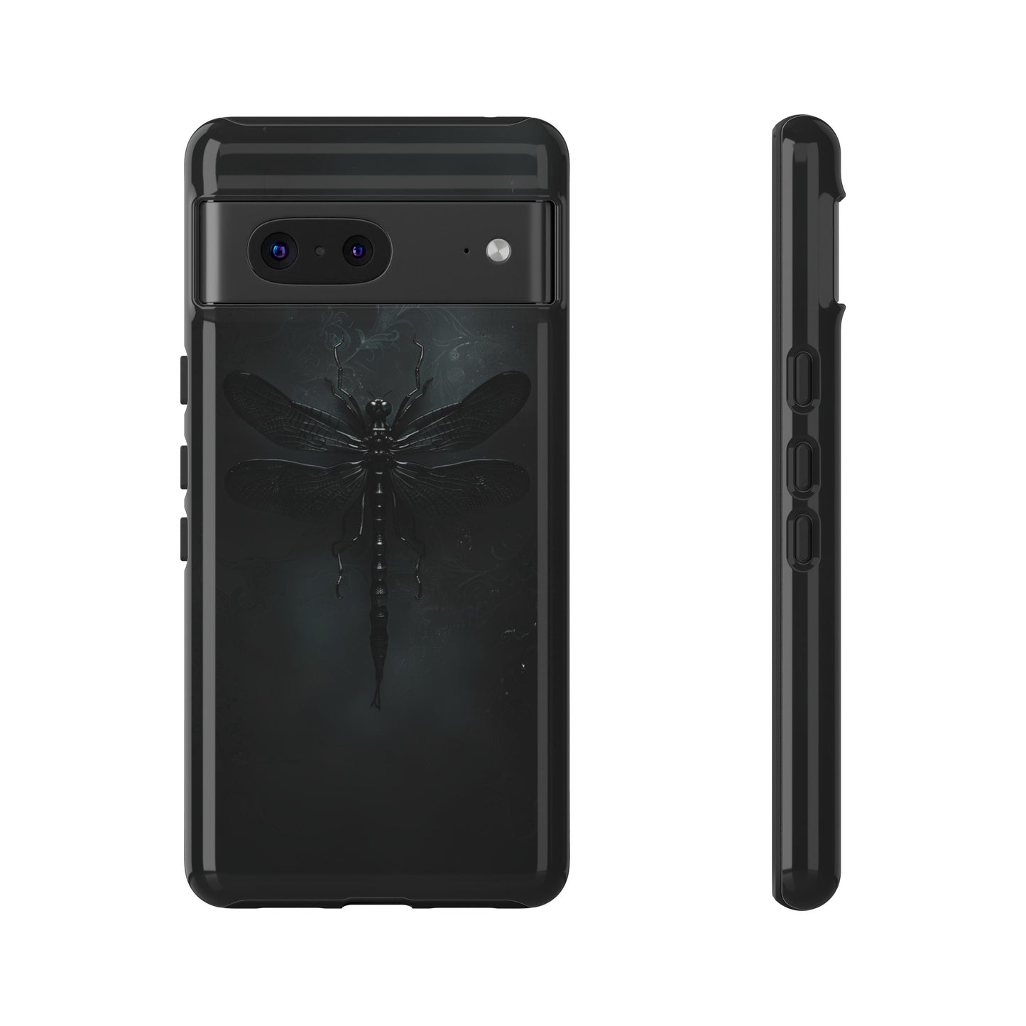 Gothic Dragonfly Phone Case – Dark Elegance Design for iPhone, Samsung Galaxy, and Google Pixel Devices