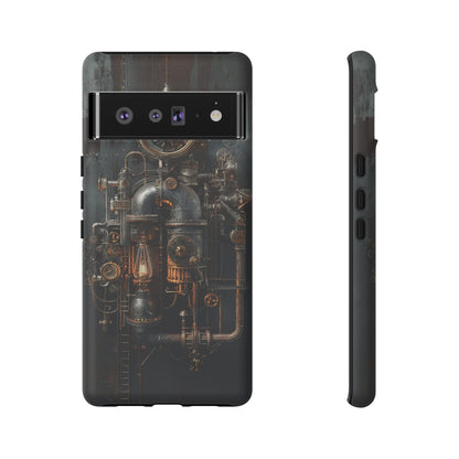 Steampunk Machine #2 Phone Case - Intricate Industrial Design for iPhone, Samsung Galaxy, Google Pixel Devices, Victorian Design Gears