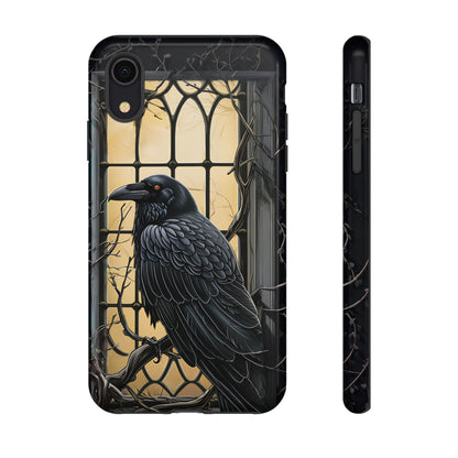 The Raven Phone Case – Edgar Allan Poe Inspired Gothic Design for iPhone, Samsung Galaxy, and Google Pixel Devices