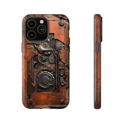 Rusted Mechanisms Phone Case – Steampunk Metal Gear Design for iPhone, Samsung Galaxy, and Google Pixel Devices