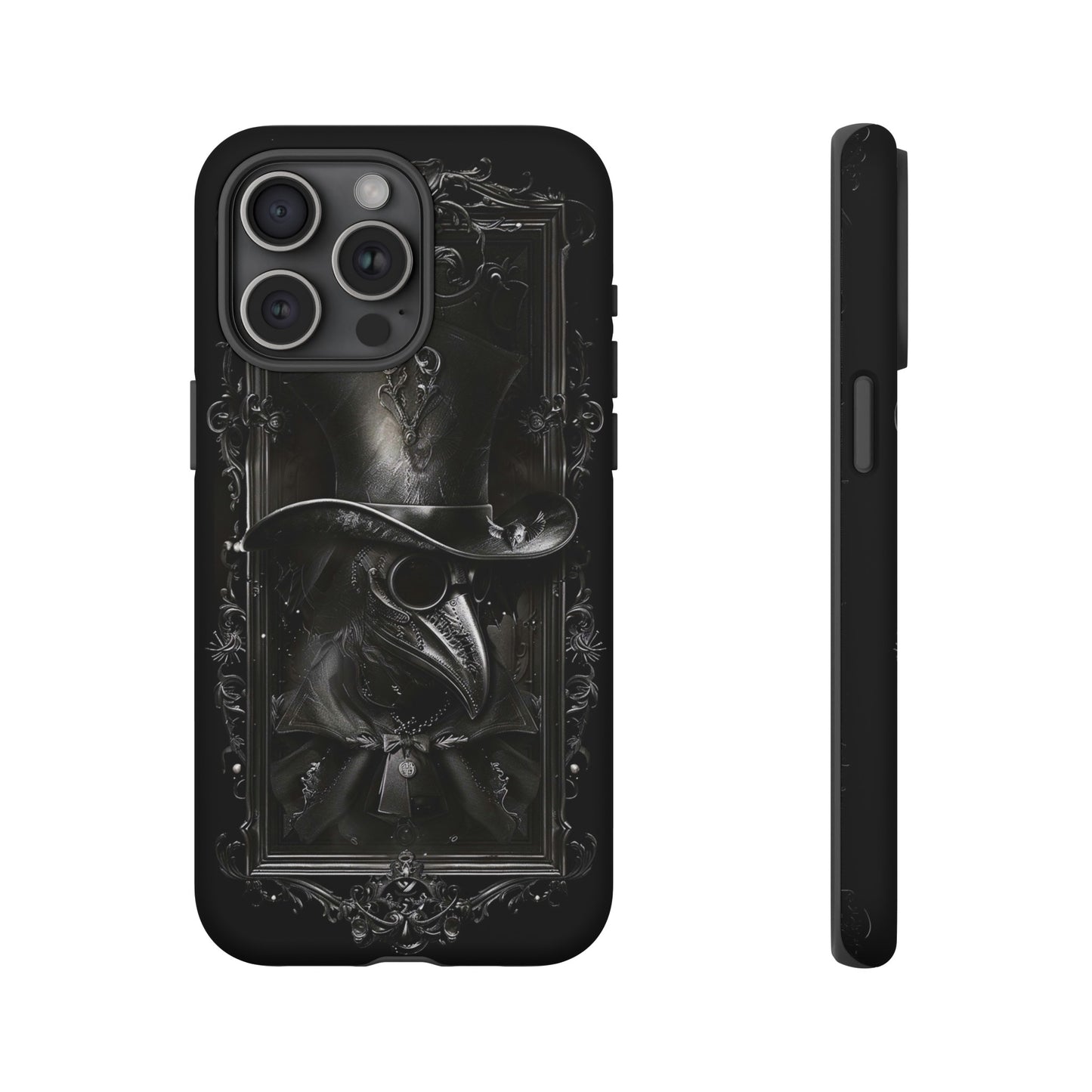 Gothic Plague Doctor Phone Case - Mysterious and Dark Design for iPhone, Samsung Galaxy, and Google Pixel Devices