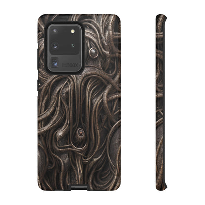 Biomechanical Horror 4 Phone Case – Futuristic Alien Design for iPhone, Samsung Galaxy, and Google Pixel Devices