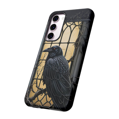 The Raven Phone Case – Edgar Allan Poe Inspired Gothic Design for iPhone, Samsung Galaxy, and Google Pixel Devices