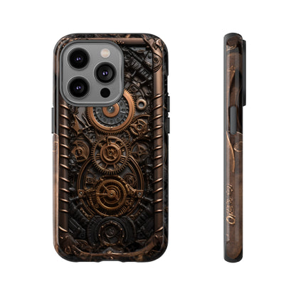 Gearworks 2 Phone Case – Steampunk Victorian Design with Gears and Clockwork for iPhone, Samsung Galaxy, and Google Pixel Devices