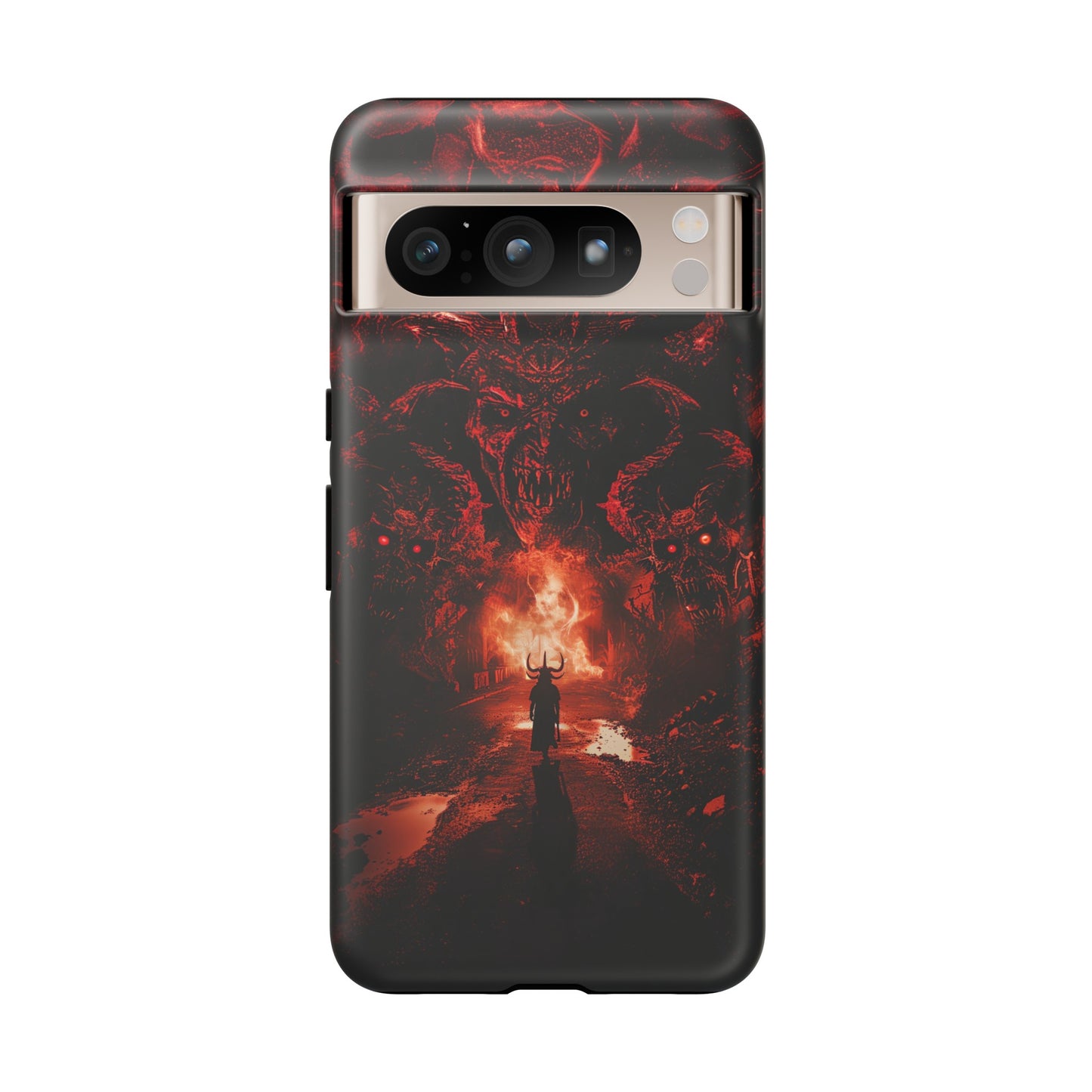 The Road to Hell Phone Case – Gothic Demon and Devil Design for iPhone, Samsung Galaxy, and Google Pixel Devices