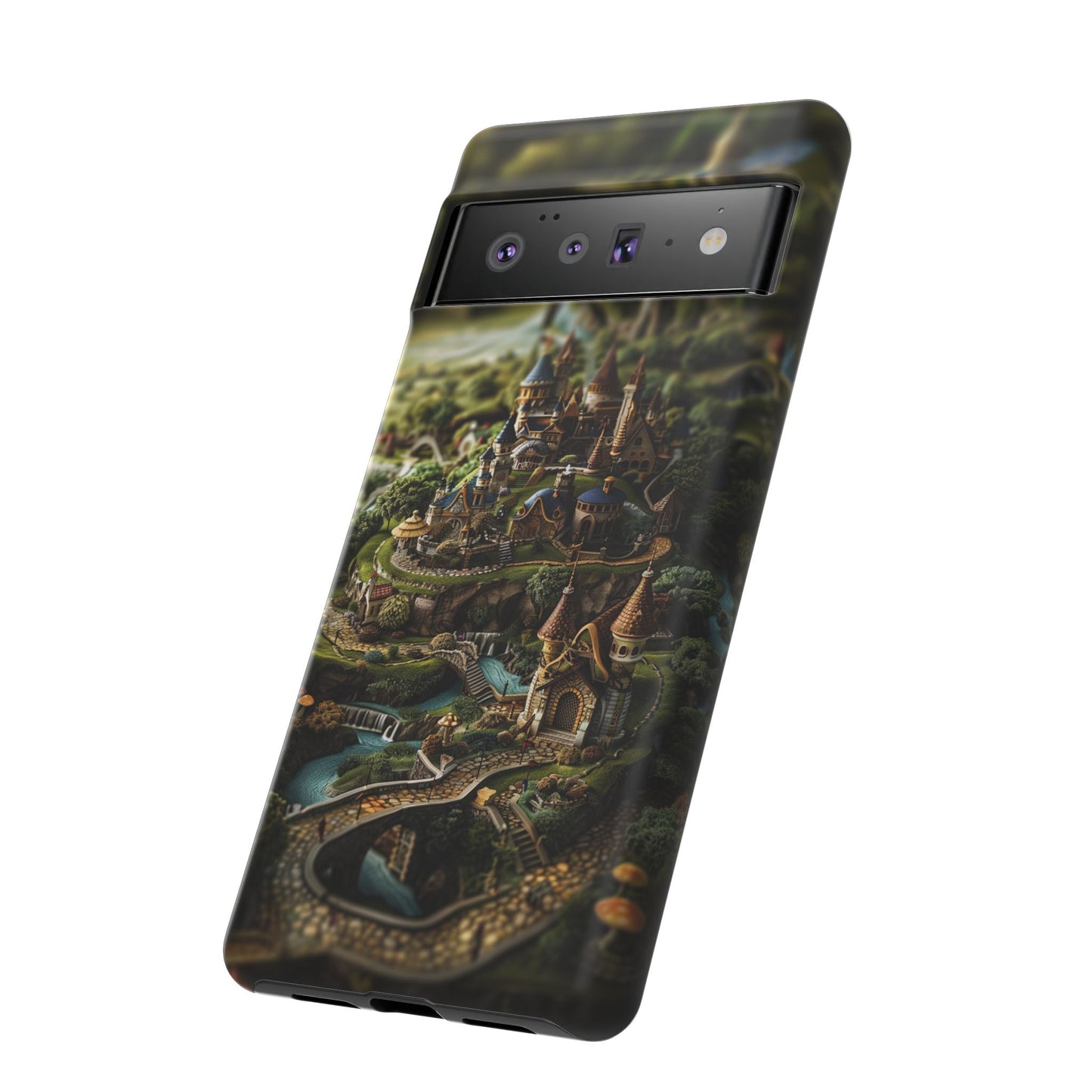 Fairy Kingdom Phone Case - Enchanted Castle Artwork for iPhone, Samsung Galaxy, and Google Pixel Devices