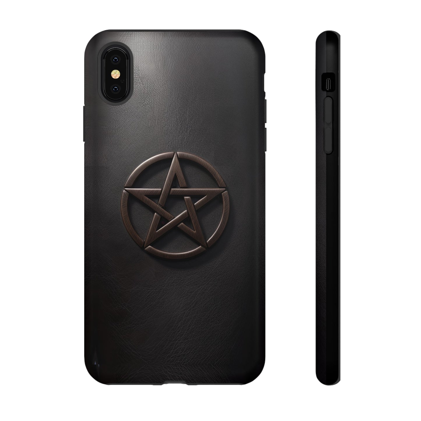 Simple Pentacle Tough Phone Case – Witchcraft Pentagram Design for iPhone, Samsung Galaxy, and Google Pixel Devices