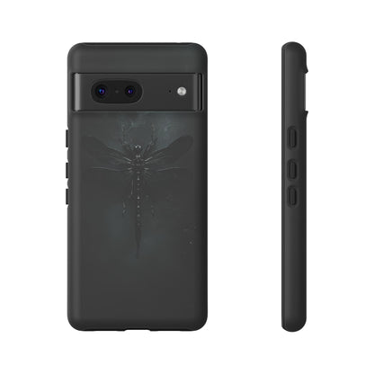 Gothic Dragonfly Phone Case – Dark Elegance Design for iPhone, Samsung Galaxy, and Google Pixel Devices