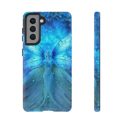 Blue Cosmic Fairy Phone Case – Enchanting Fae Design for iPhone, Samsung Galaxy, and Google Pixel Devices