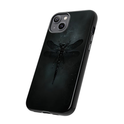 Gothic Dragonfly Phone Case – Dark Elegance Design for iPhone, Samsung Galaxy, and Google Pixel Devices