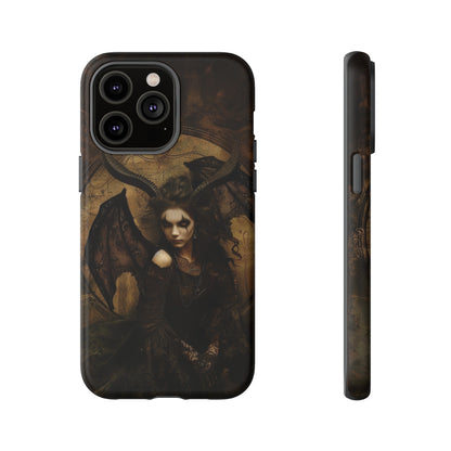 Demon Lilith Gothic Phone Case for iPhone, Samsung Galaxy, Google Pixel - Dark Fantasy Art